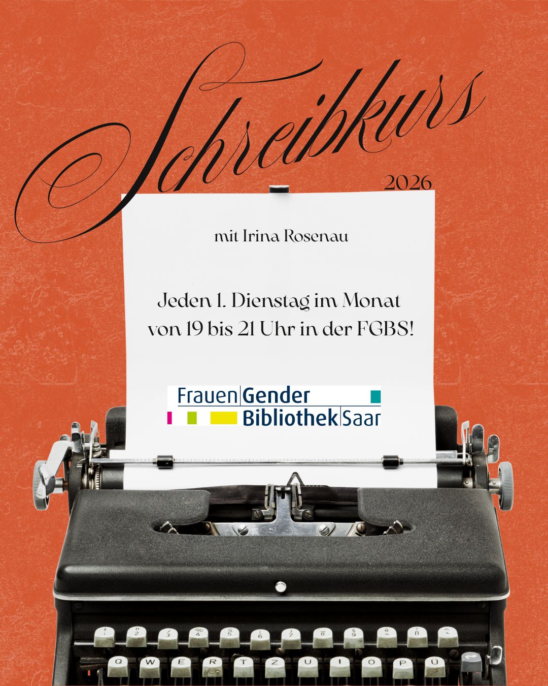 Schreibkursreihe 2026: Jetzt anmelden!