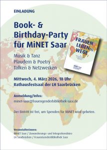 MiNET Einladung zur Book & Birthday-Party