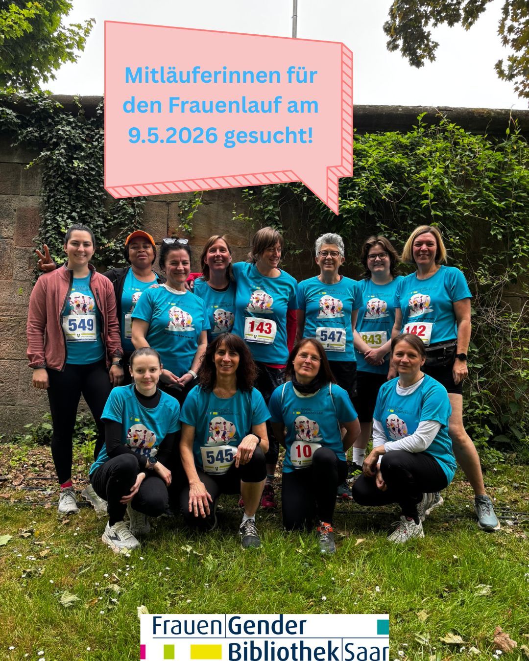 Mitläuferinnen für den 23. Saarbrücker Frauenlauf am 9.5.2026 gesucht