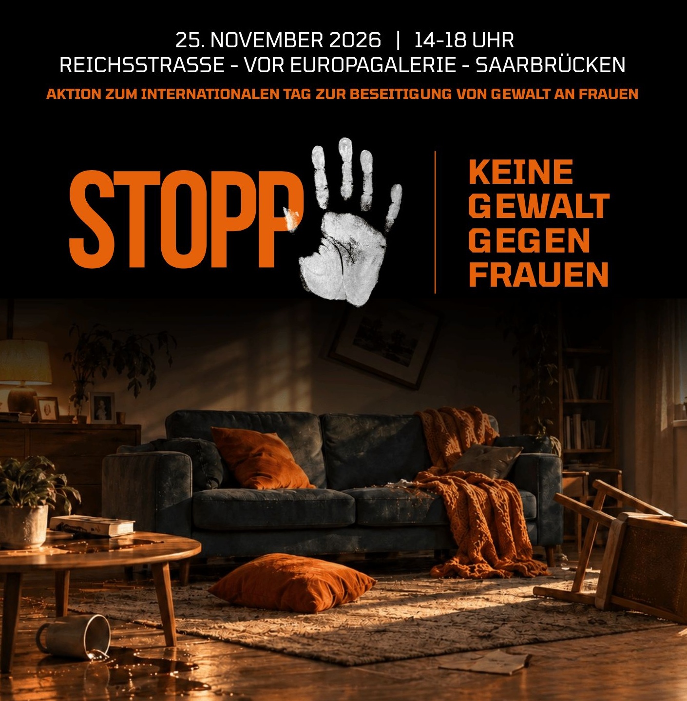 Aktion zum Internat. Tag zur Beseitungung von Gewalt an Frauen am 25.11.2026