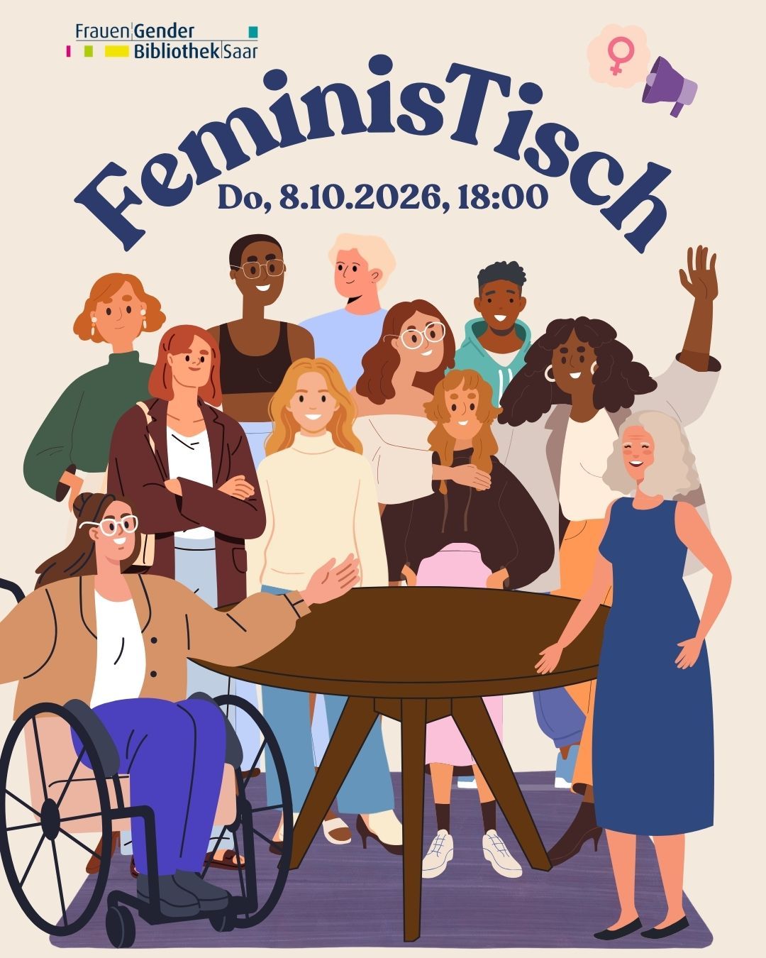 After Work „FeminisTisch“ am 8. Oktober 2026